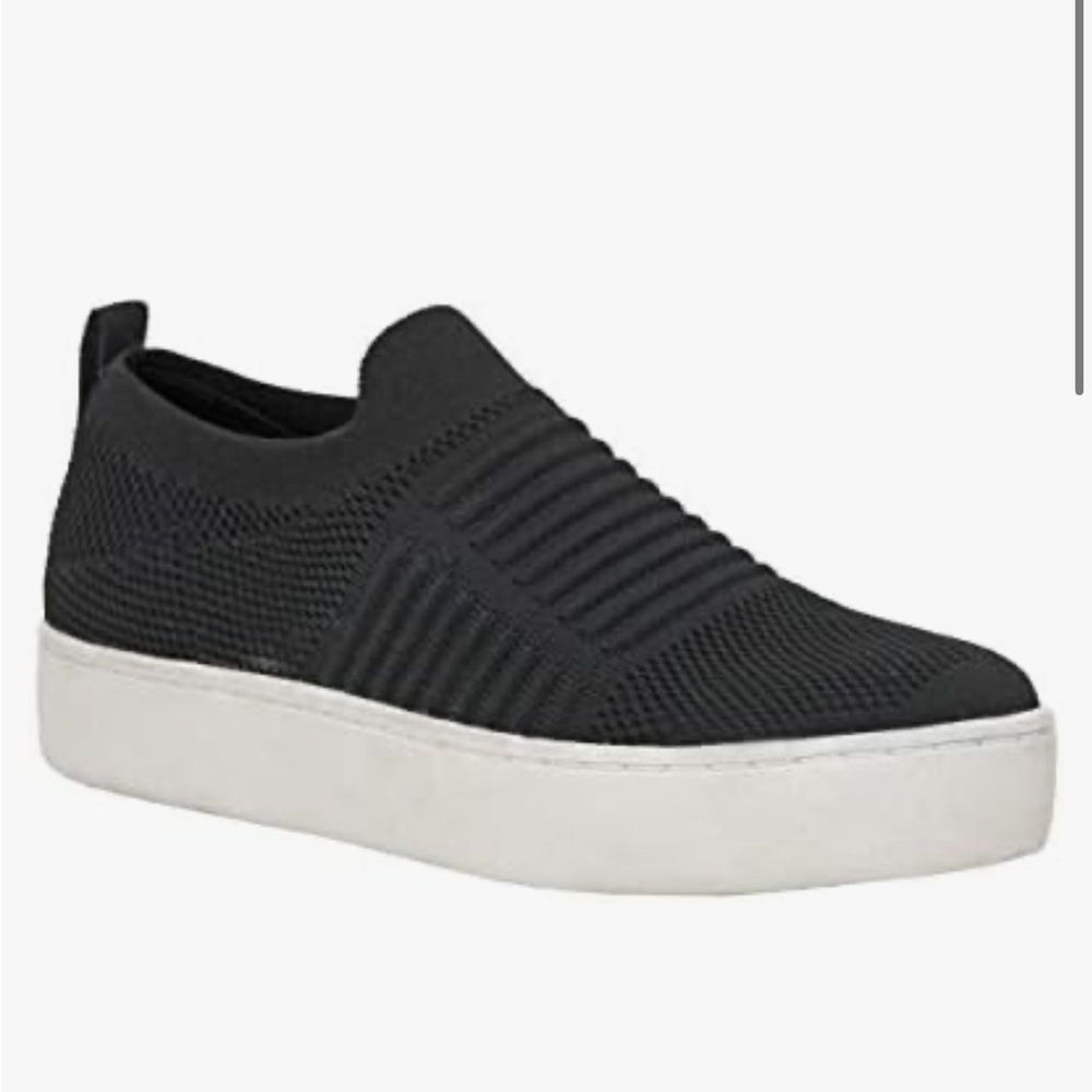 DUNES Gray Knit Slip-On Sneakers Walking Casual Shoes